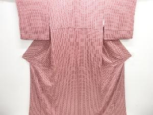 作家物　菱模様小紋着物